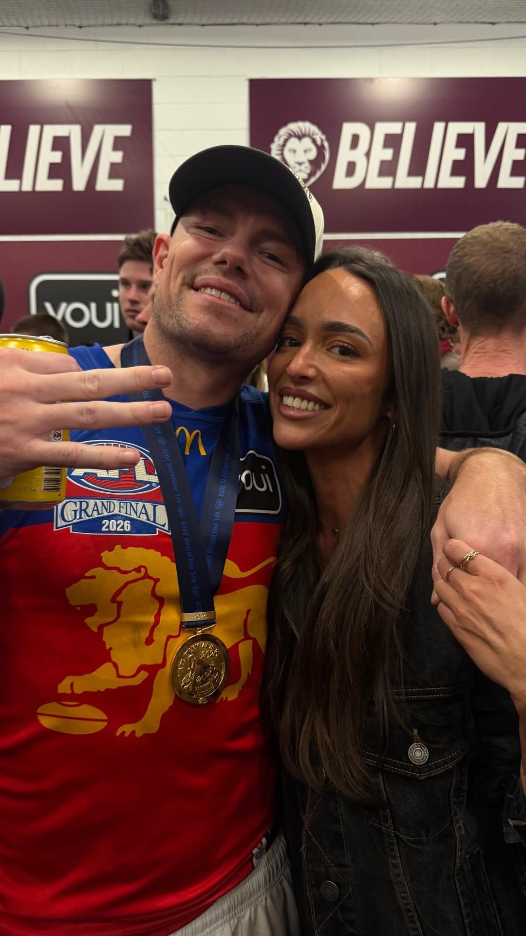 Lachie Neale and girlfriend Emma Field share loved-up post at Brisbane ...