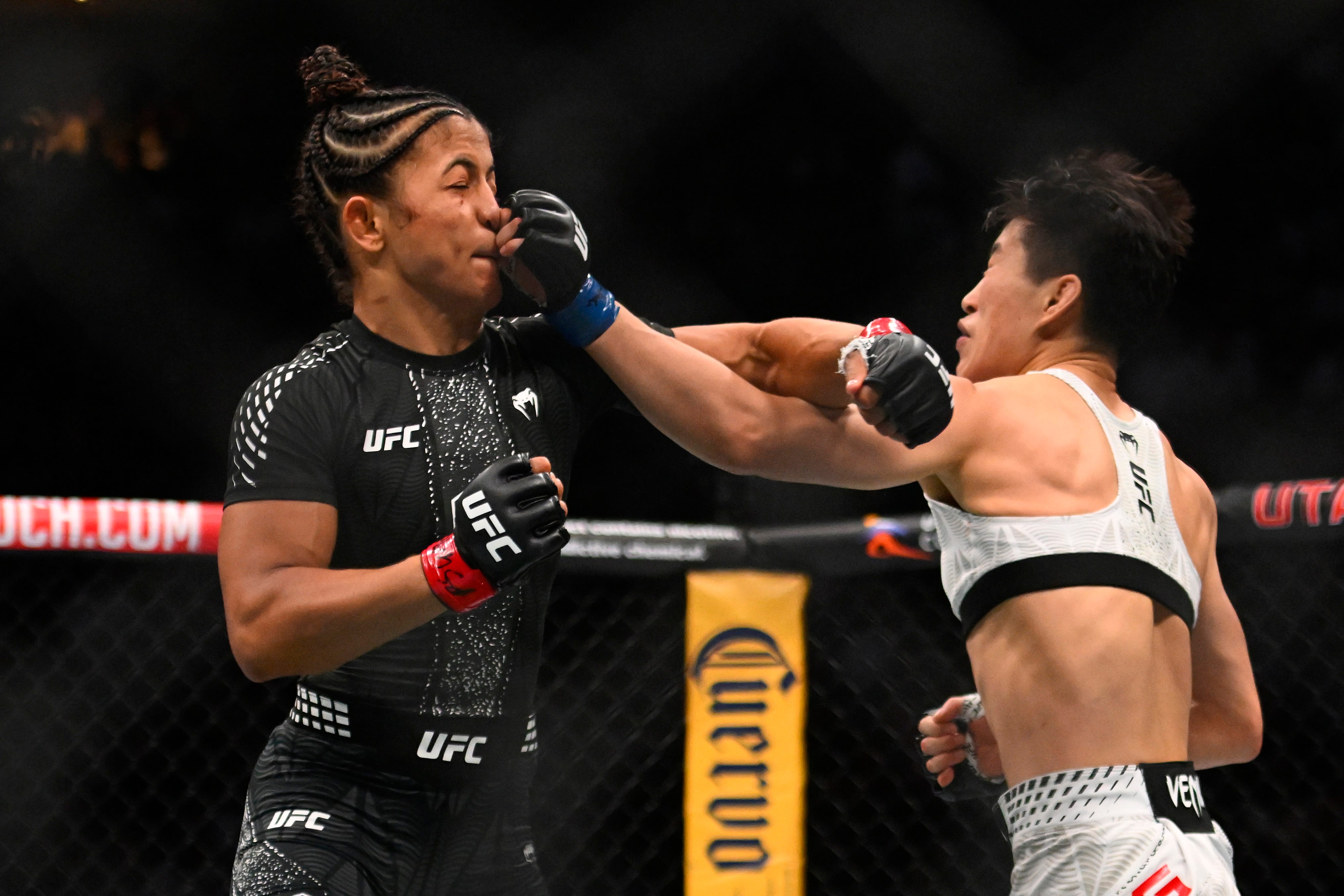 Wang Cong shows off scratched eye in statement after UFC 332 title loss