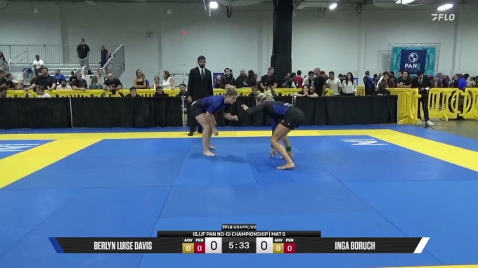 Inga Boruch vs Berlyn Luise Davis 2026 Pan IBJJF Jiu-Jitsu No-Gi ...