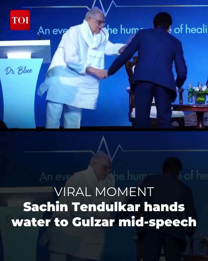 Sachin Tendulkar’s heartwarming gesture for Gulzar goes viral