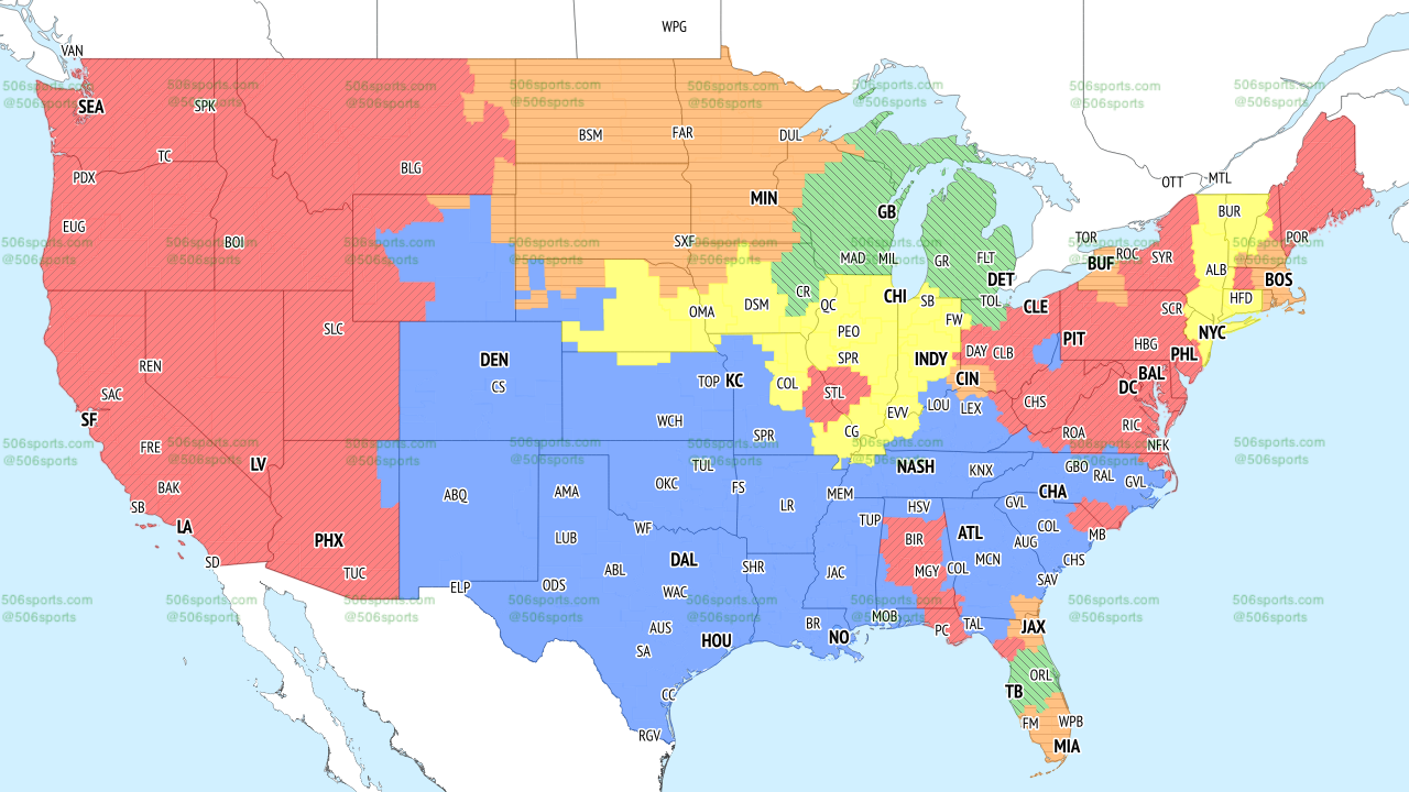 TV broadcast map for NFL Week 4: Find every game on Sunday