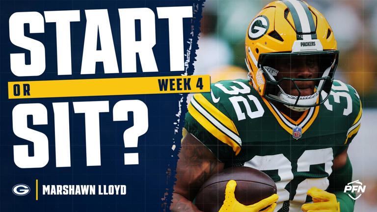 Marshawn Lloyd fantasy week 4 start or sit: No path to a usable week here