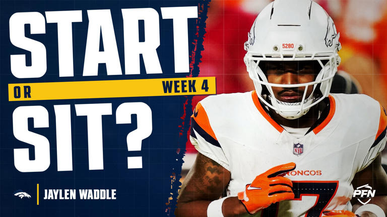 Jaylen Waddle fantasy week 4 start or sit: Stay patient through the ...