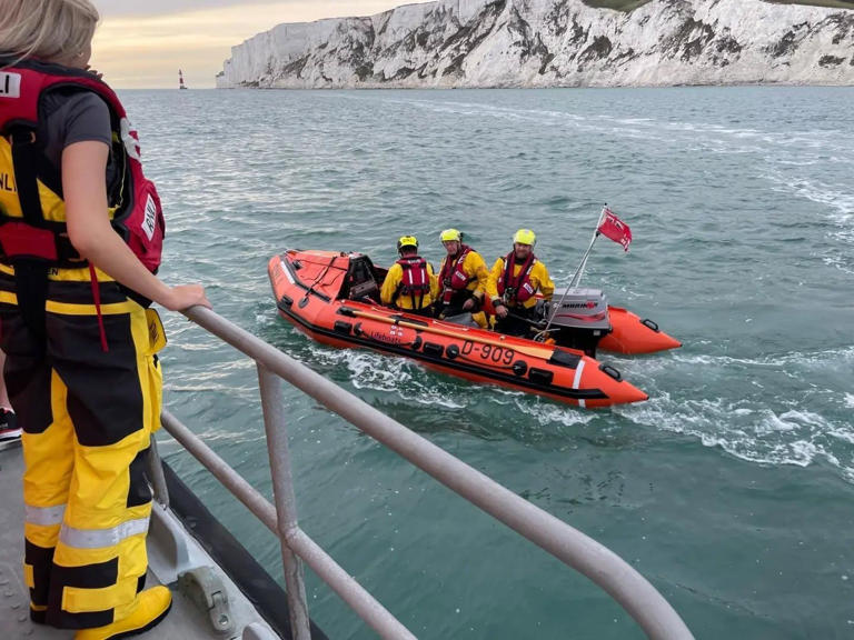 Four rescued after being cut off by tide near Beachy Head Lighthouse