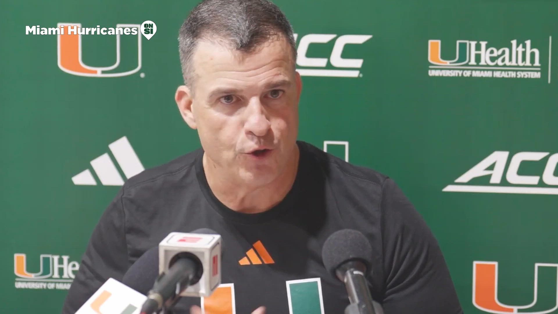 Miami head coach Mario Cristobal on Clemson victory, injuries, and ...