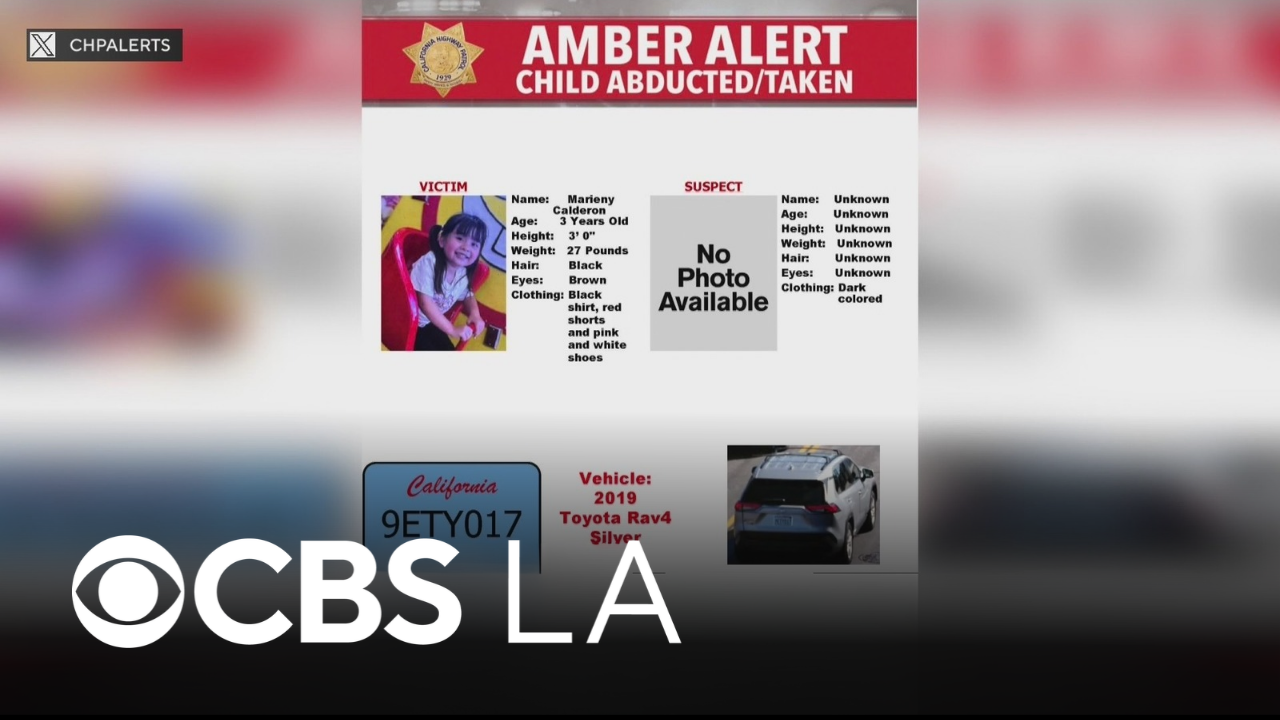 Amber Alert issued for 3-year-old girl taken from South Los Angeles
