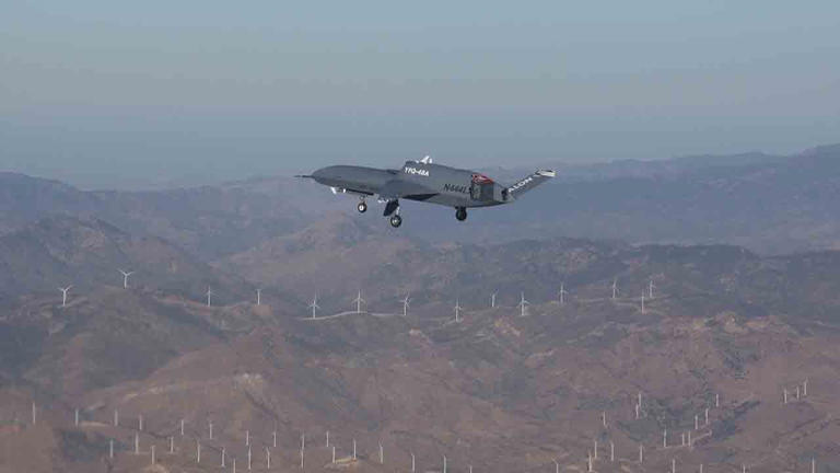 New YFQ-48A Talon Blue drone completes first fully autonomous flight