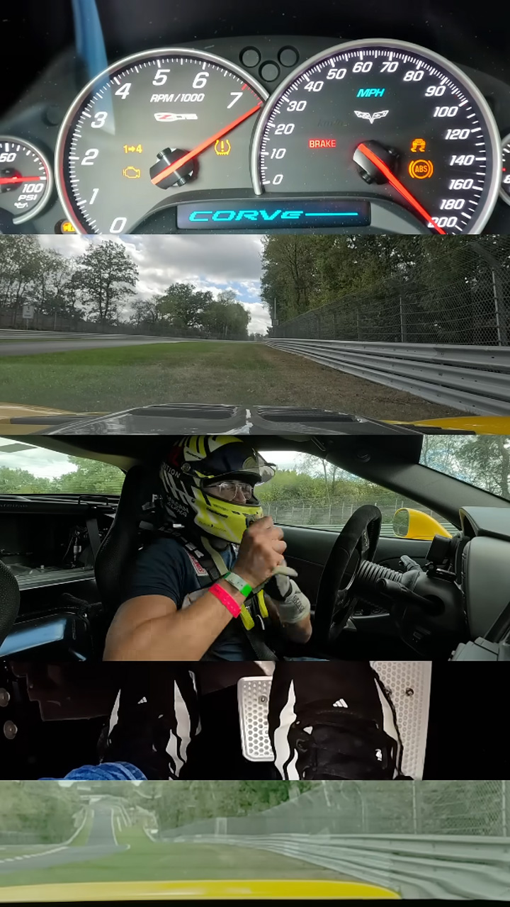 Chevrolet Corvette engine fails mid lap on the Nürburgring