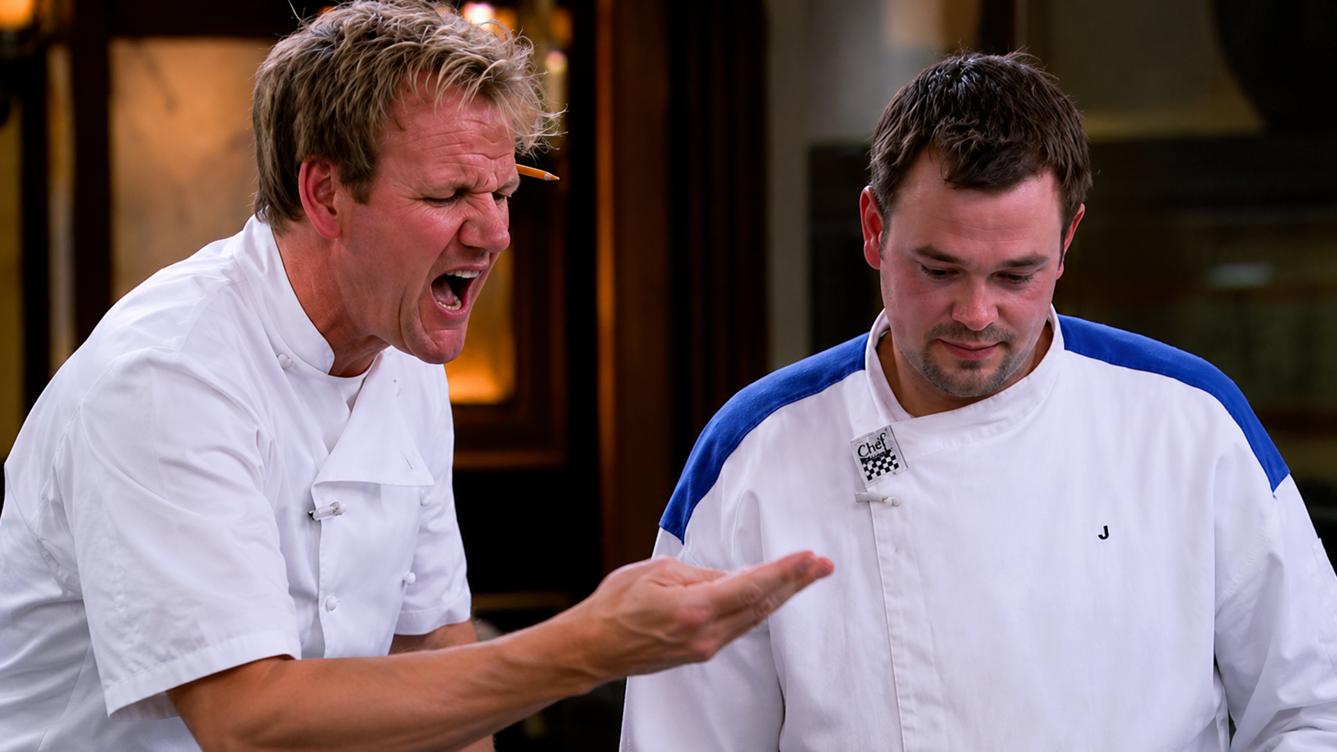Chef Ramsay sends Jay home mid-service in the blue kitchen