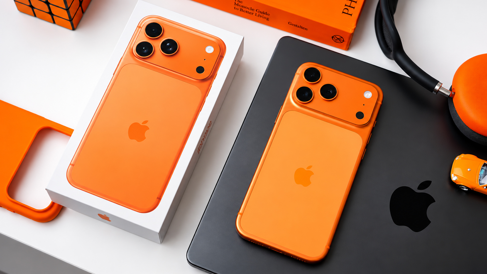 Apple releases an eye-catching orange iPhone with Pro features