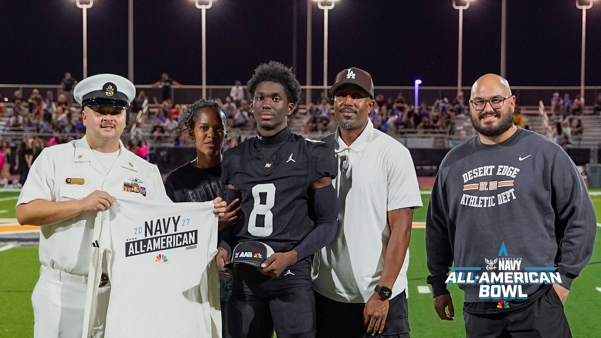 Nekhi Lambeth welcomed to the 2027 Navy All-American Bowl