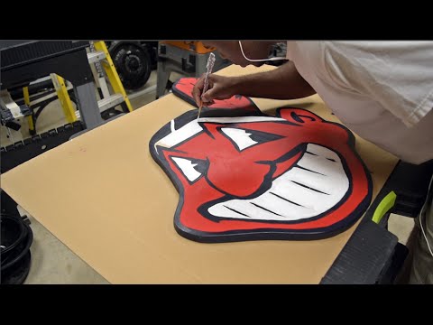 I made a yard sign from scrap wood