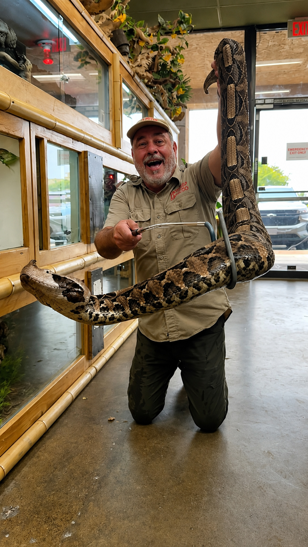 Gaboon viper aggression proves why this venomous snake is feared