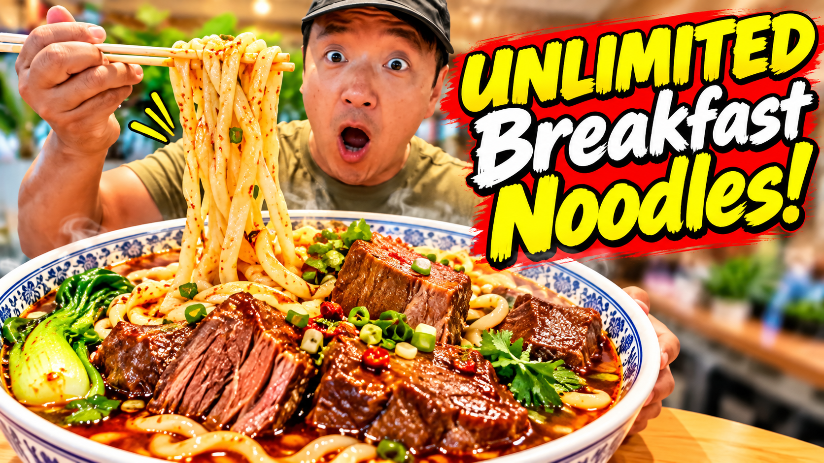 I found an all you can eat Chinese beef noodle soup buffet in Chinatown ...