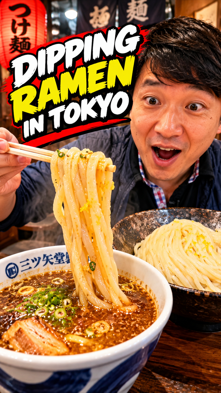 This is what dipping ramen is like in Tokyo Japan