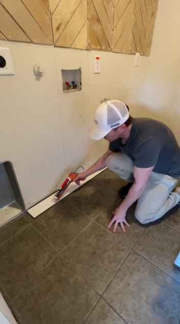 Installing baseboards for a cleaner home upgrade