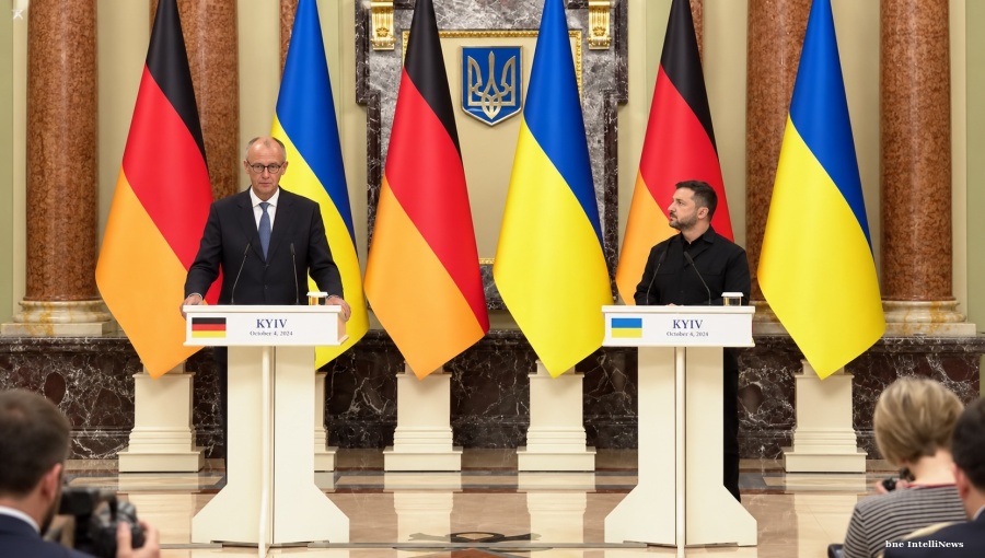 Germany pledges €1.3bn for Ukraine as Merz visits Kyiv