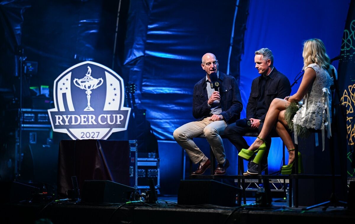 Ryder Cup captains mark final countdown at Limerick Castle
