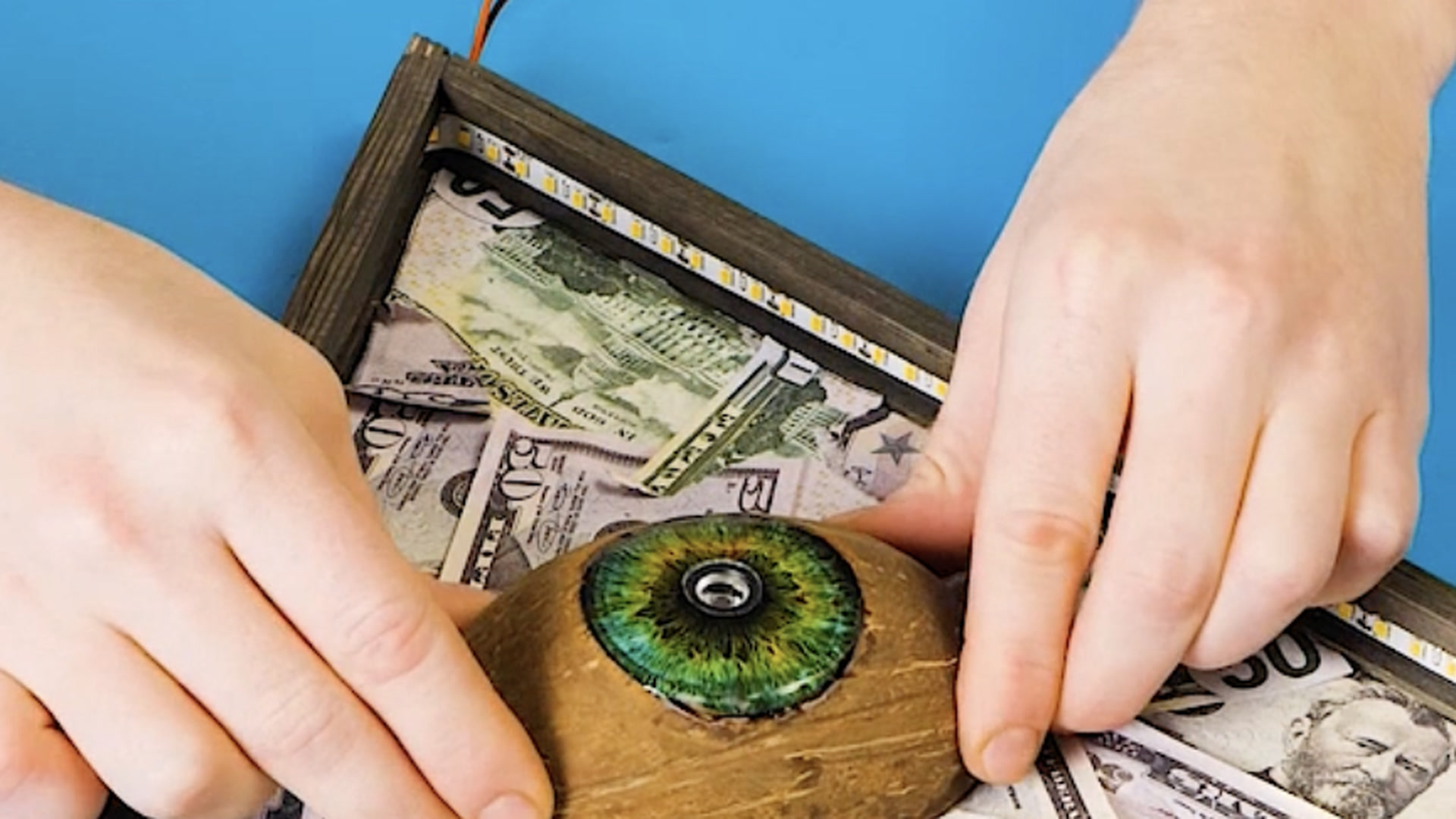 Cash, coconut, and a hidden camera? Genius spy DIY!
