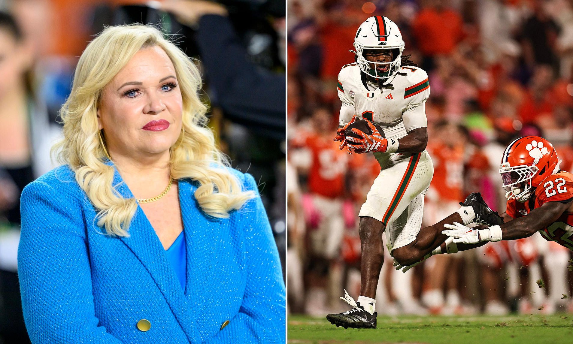 ESPN sideline reporter Holly Rowe accused of being rude to Miami star ...