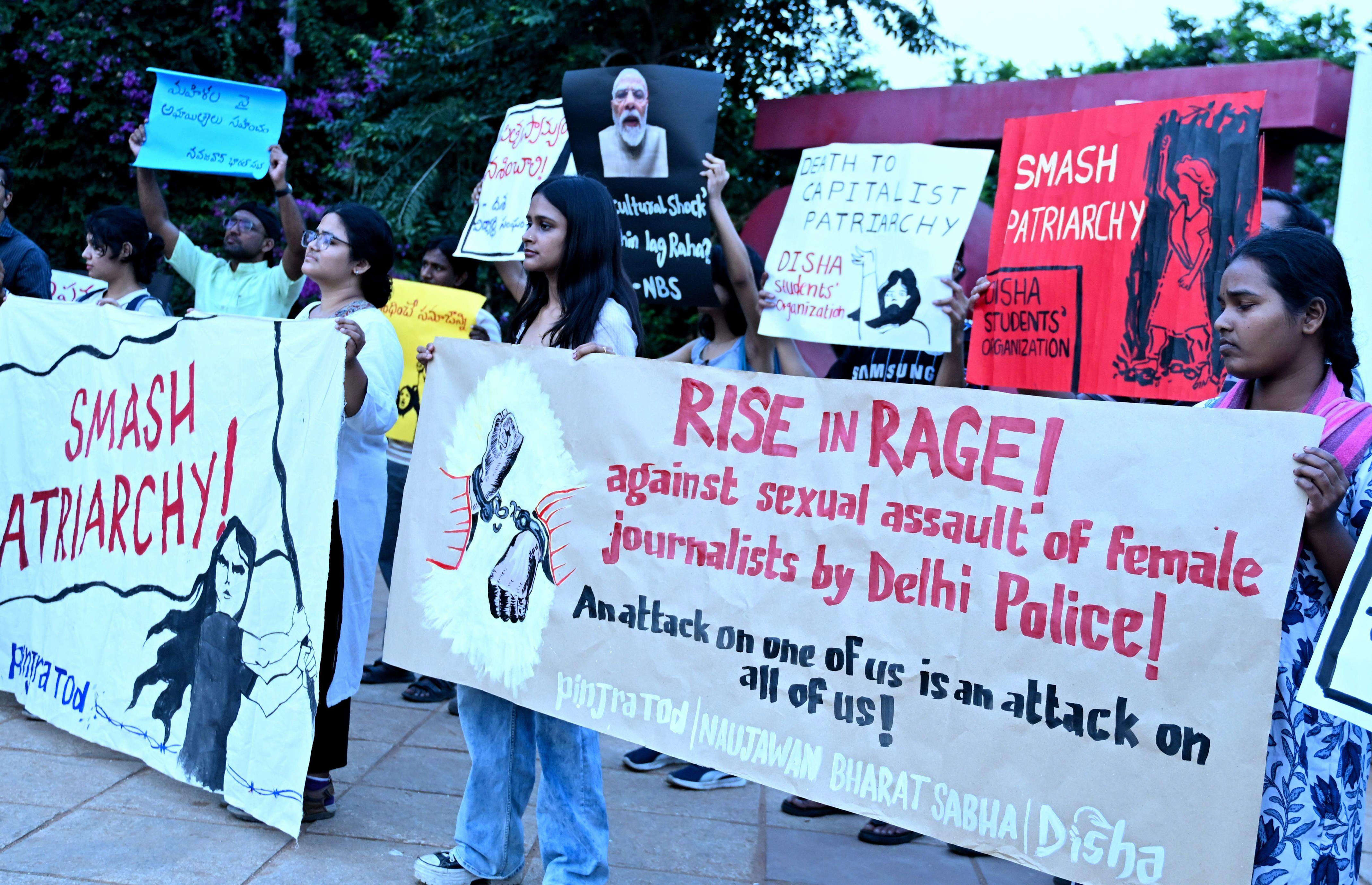 Protesters in HYD demand action against ACP over alleged assault of ...
