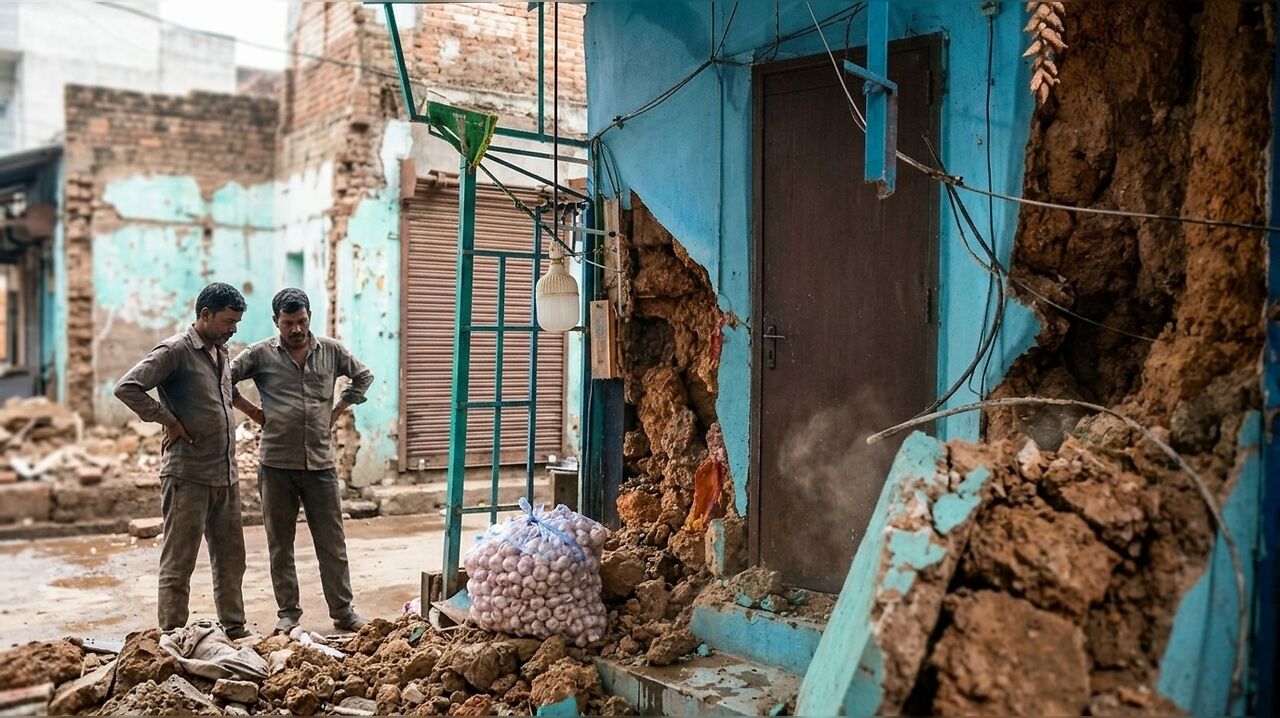 Structural collapse at Margao’s Gandhi Market sparks safety concerns