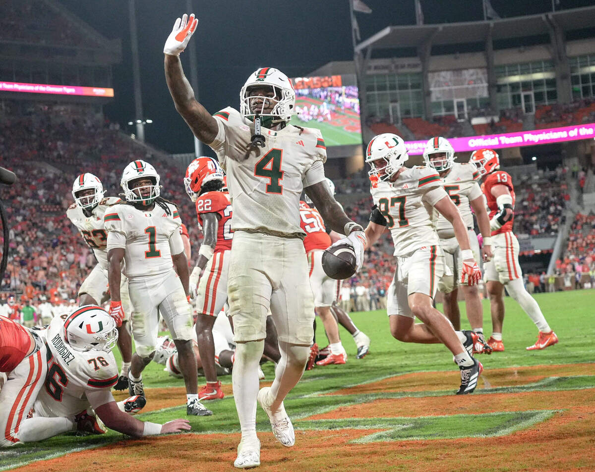 Where the Miami Hurricanes rank in AP poll after their bye week