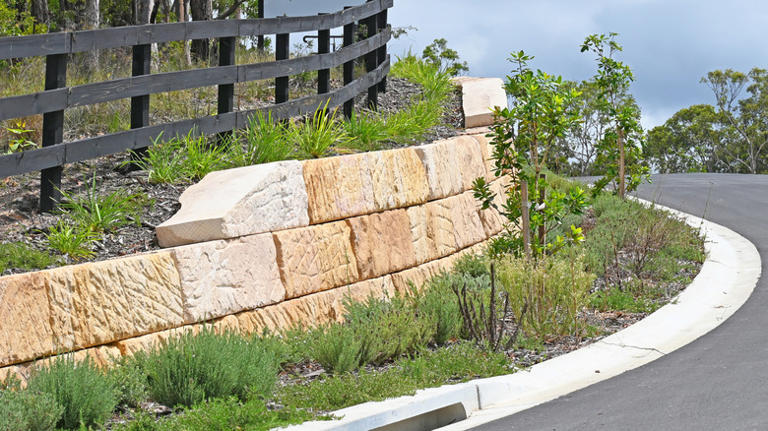 Not concrete or brick: The retaining wall idea to add visual interest ...