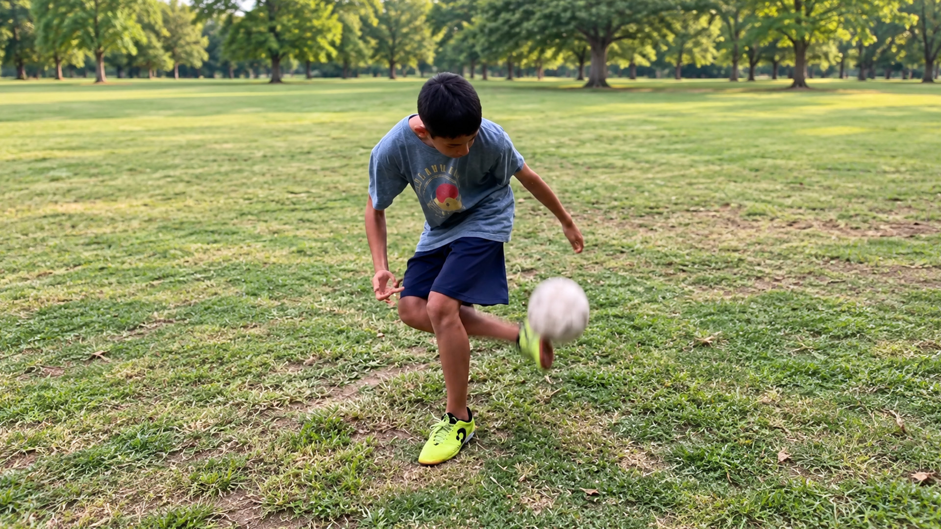 This kid shows freestyle skill with an unexpected finish