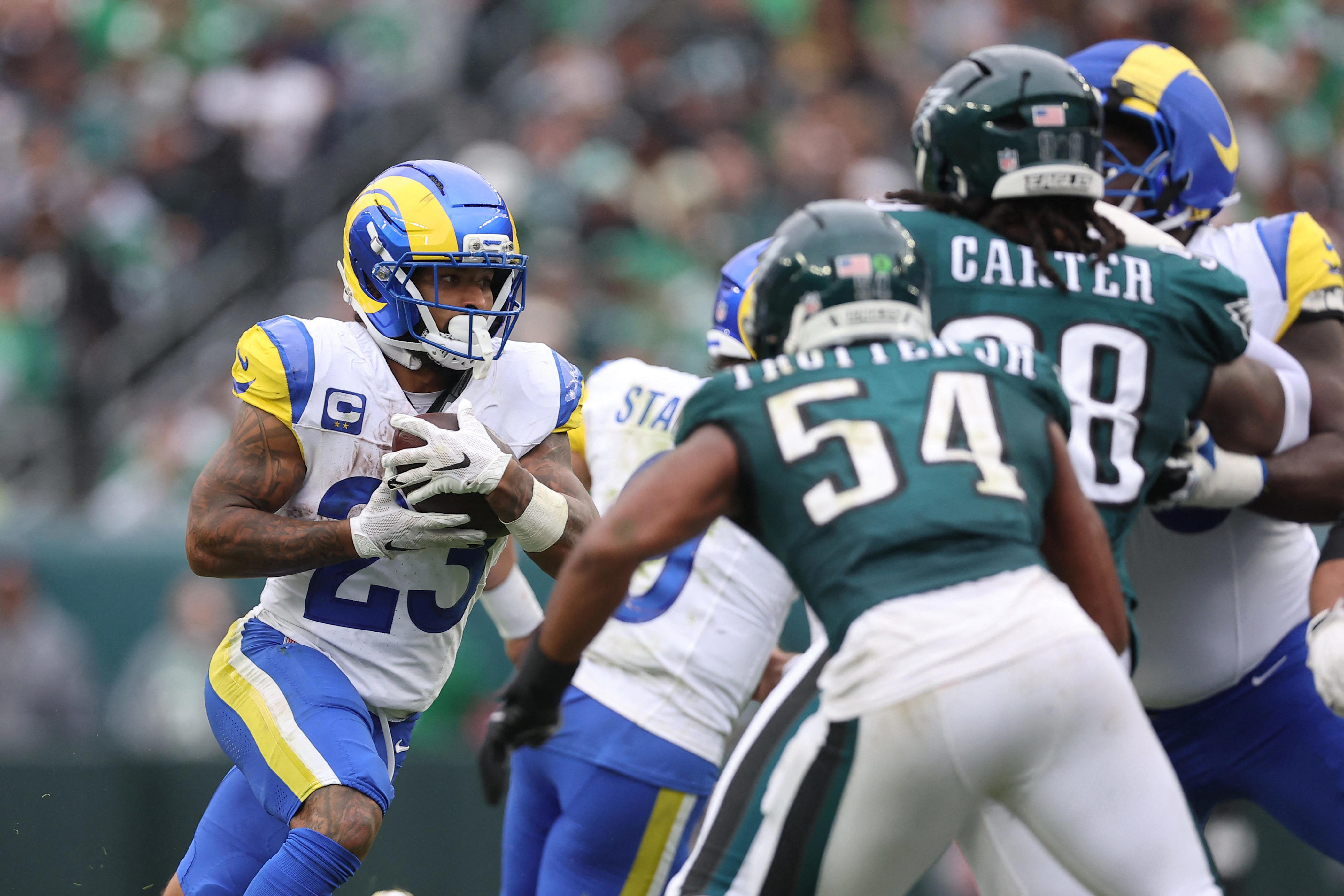 Kyren Williams' late touchdowns power Rams past Eagles
