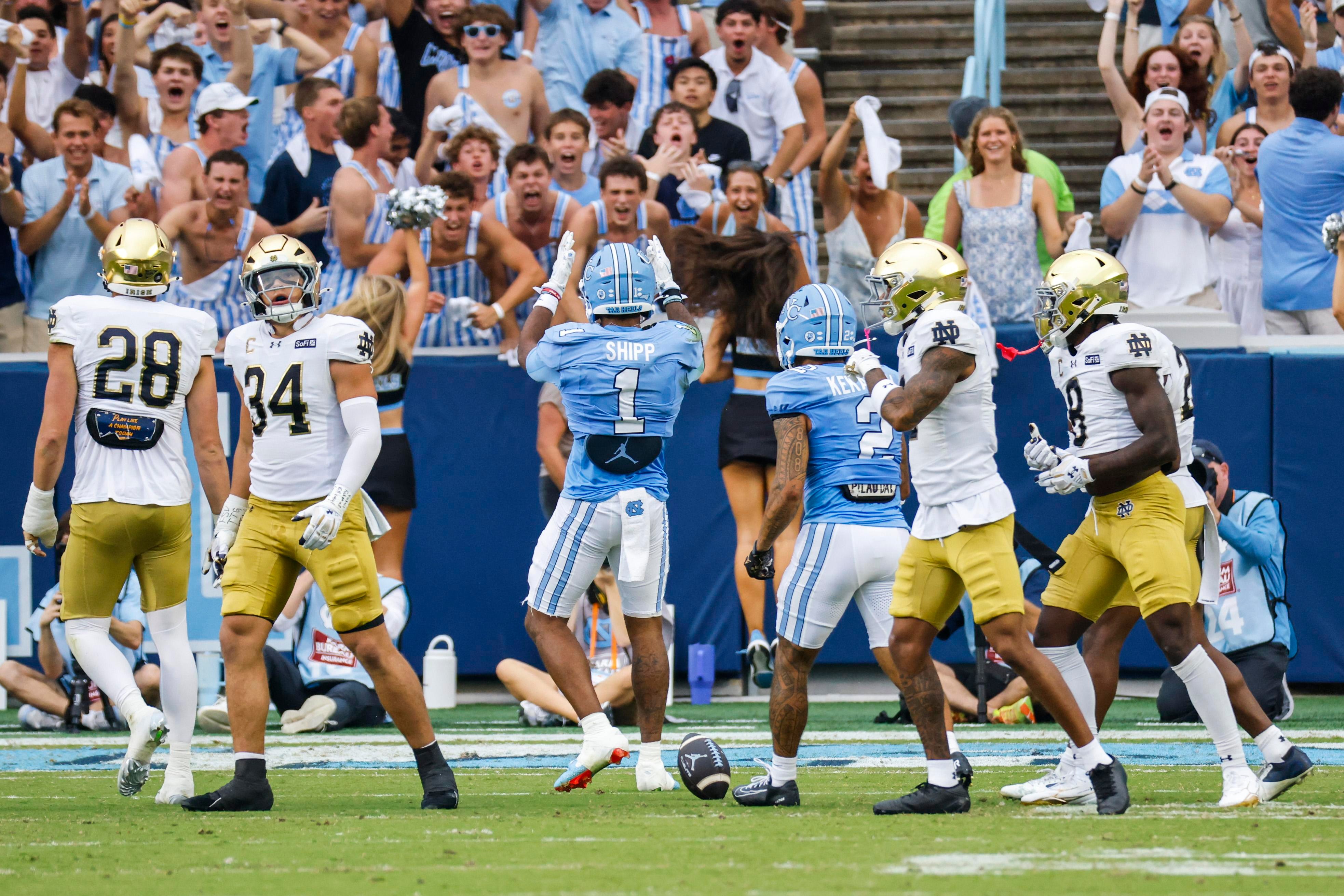 UNC football's report card against Notre Dame exceeds expectations, but still needs to improve