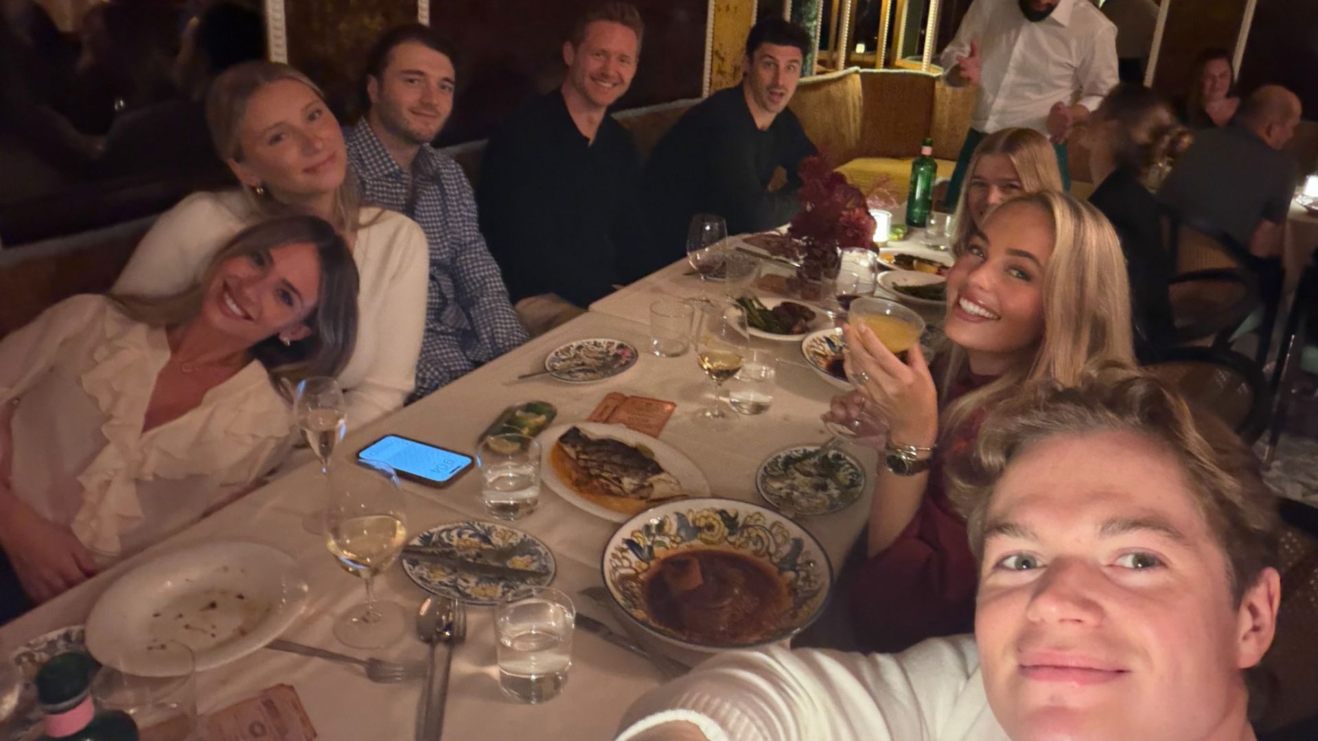 Canadiens players at this new trendy restaurant in Old Montreal