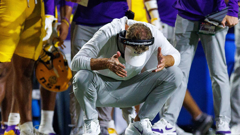 Watch LSU coach Lane Kiffin get bombarded by Kentucky fans giving him ...