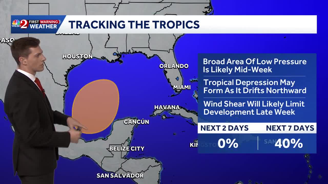 NHC monitoring new disturbance in the Gulf