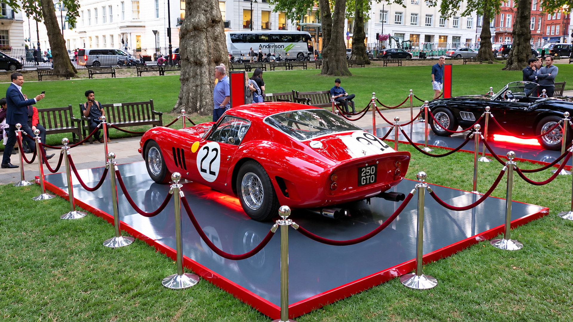 London’s Ferrari display features a $70 million Ferrari