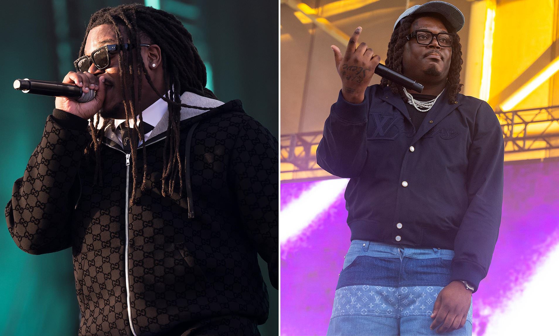 Rapper Lucki seen covered in blood after injury in fight outside of ...