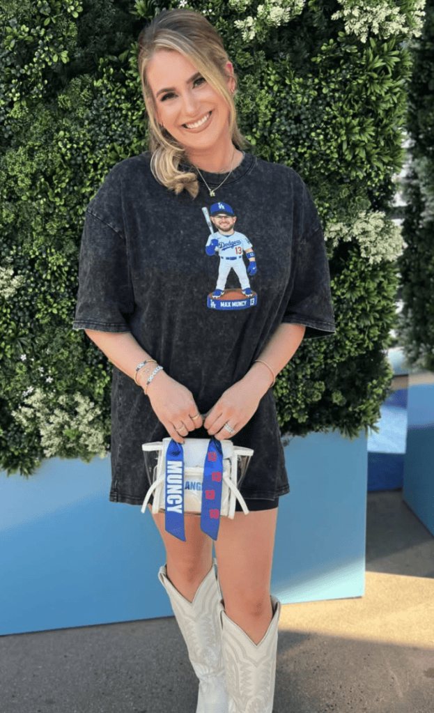 Max Muncy’s wife shares perfectly timed tribute against Braves