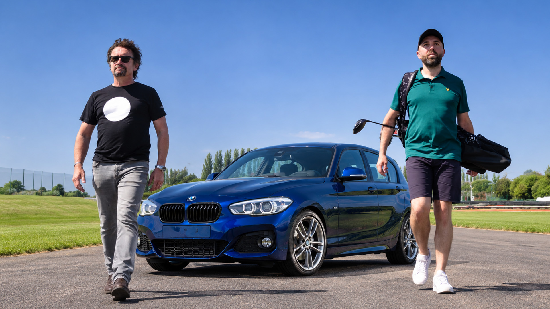 The BMW versus golf race ends with a surprise finish