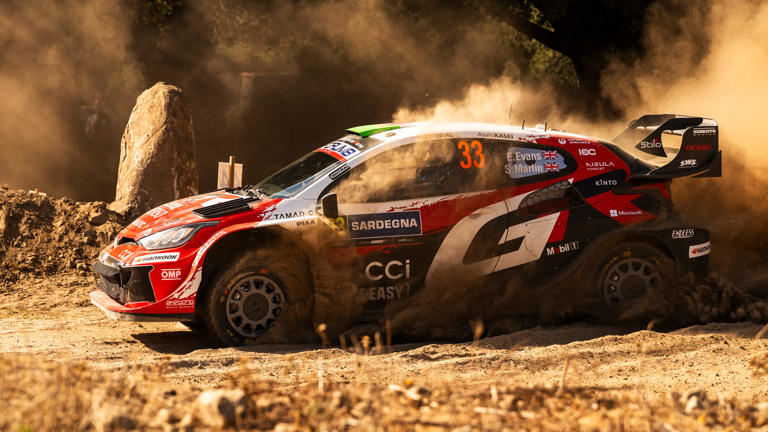 Britain’s Elfyn Evans wins the World Rally Championship