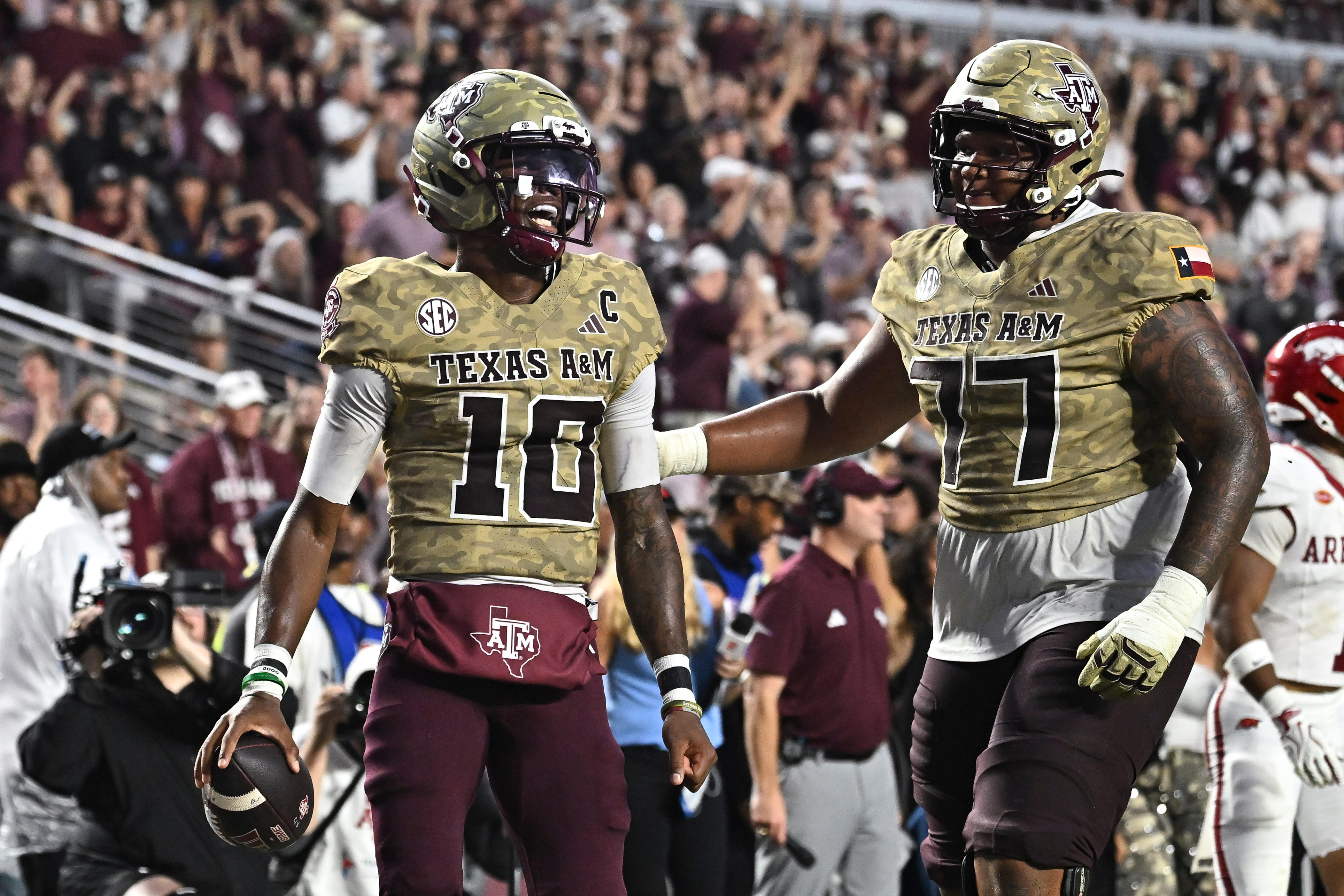 Texas A&M football snap count leaders vs. Arkansas in Week 5