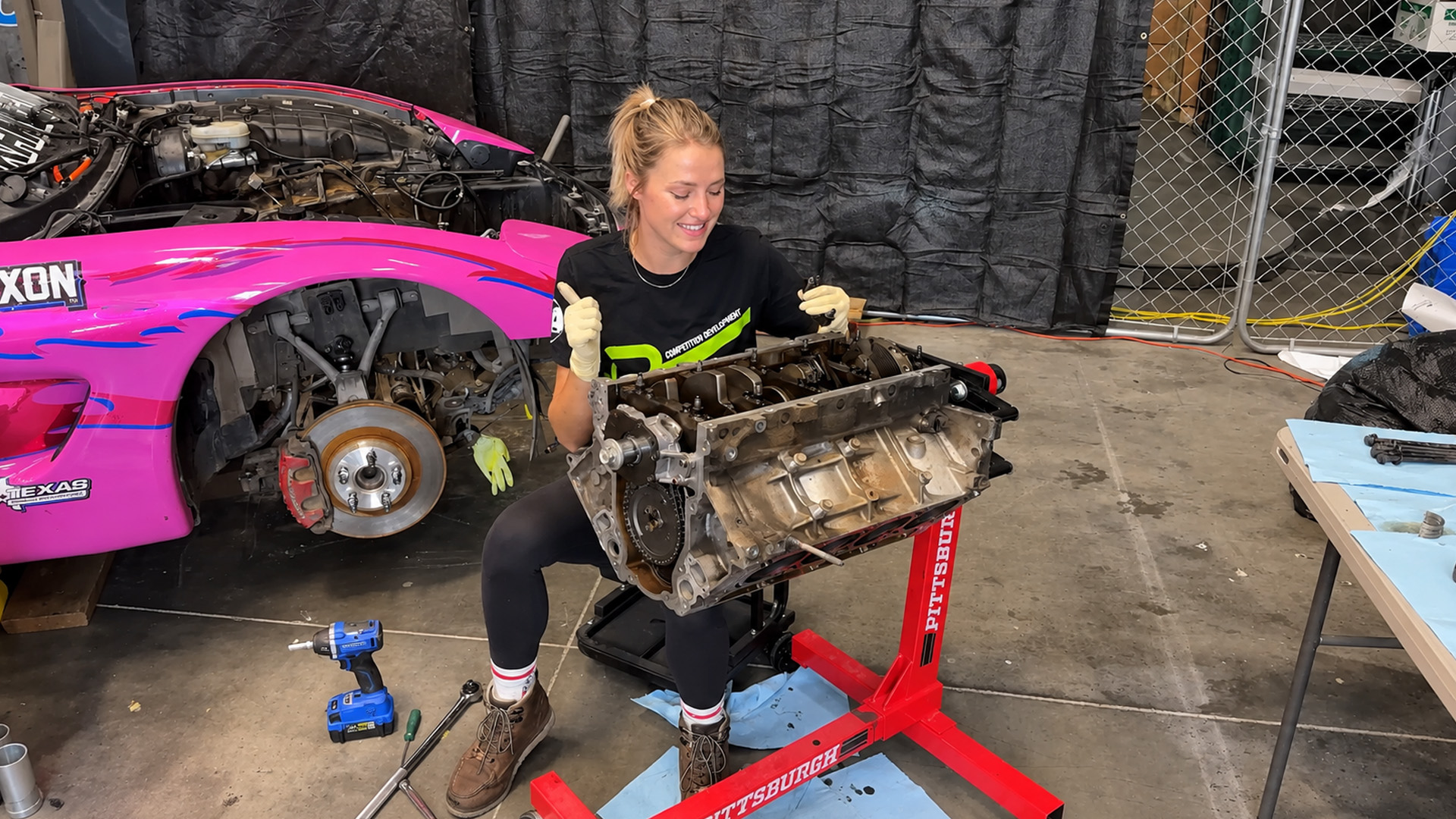 Oil starvation may have destroyed this Corvette LS1