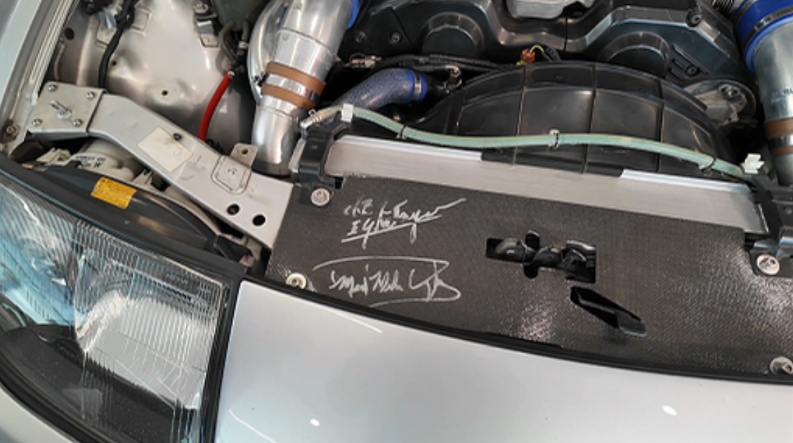 A closer look at a car's engine and interior design