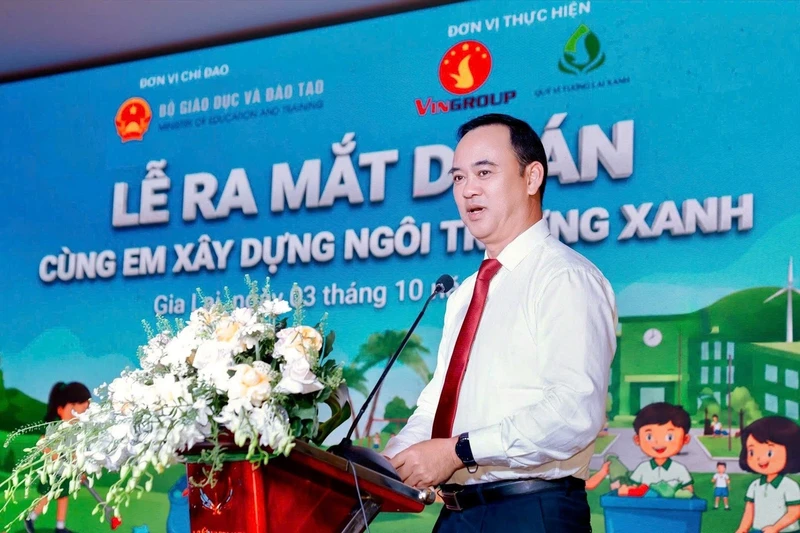 Bộ Giáo dục và Đào tạo phối hợp với Quỹ Vì tương lai xanh triển khai dự án cùng em xây dựng ngôi trường xanh