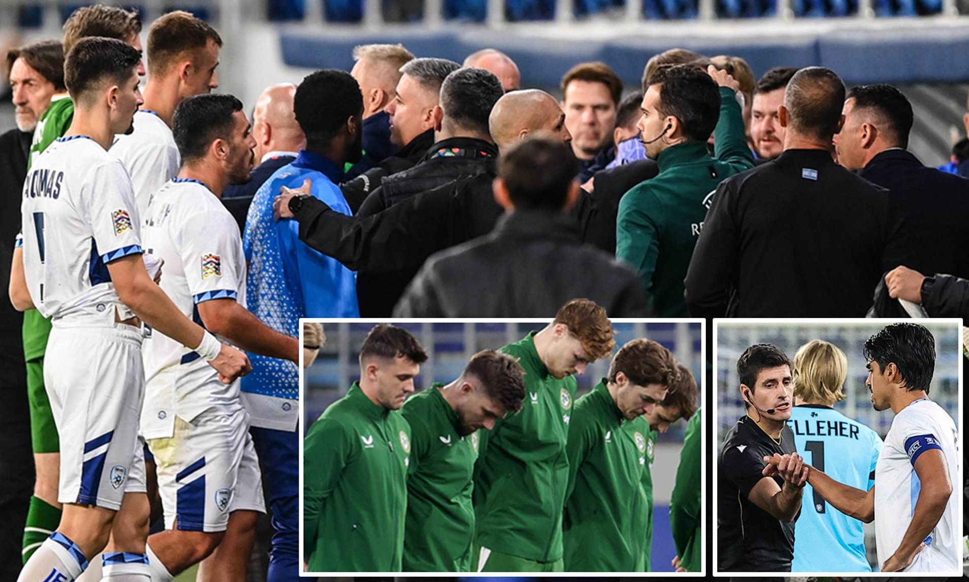 Ireland backroom staff member claims an Israel player 'spat' at him ...