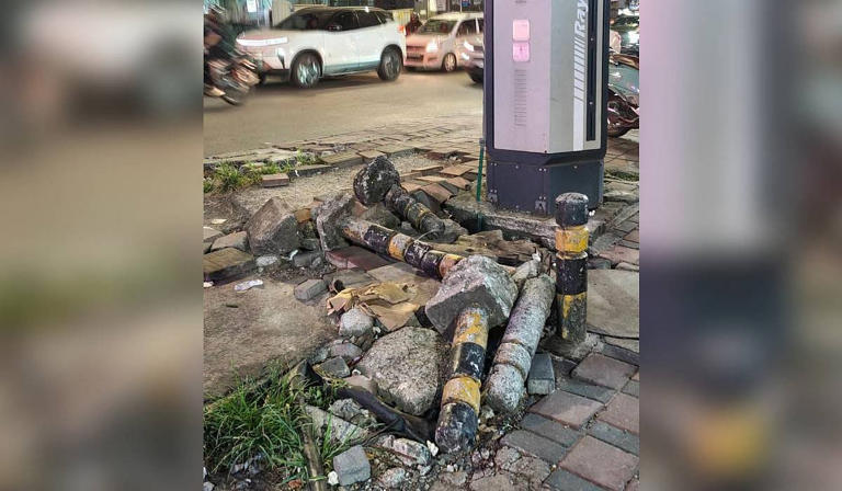 Pedestrians turn 'walking' targets in Kochi as unkempt sidewalks spring ...