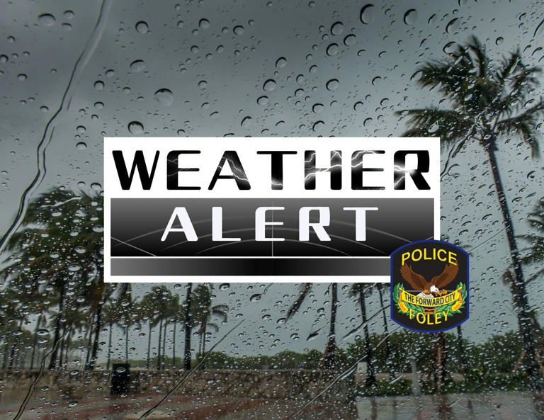 Flood alert: Foley police issue flood alert, list of closed roads