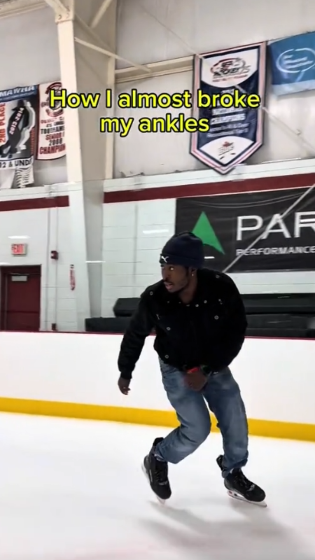 Ice skating mistake that could lead to an ankle injury