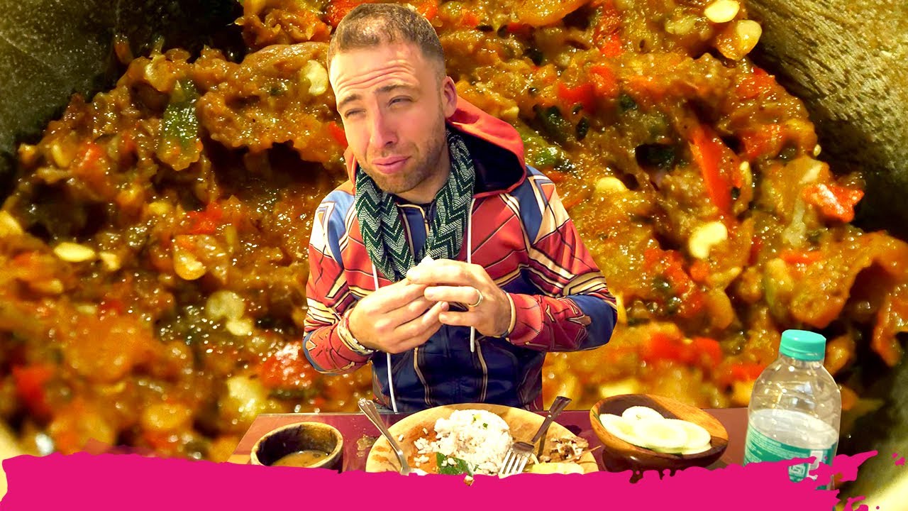 Trying fiery naga food in Meghalaya