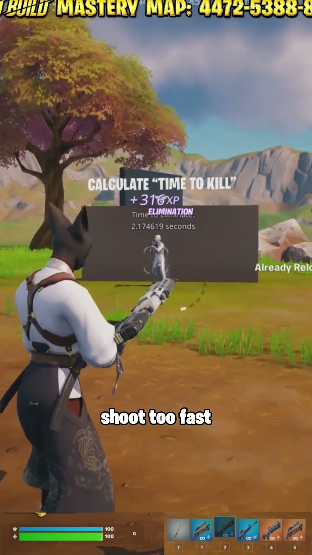 This shotgun hits like a rifle at 20 meters #shorts #fortnite # ...