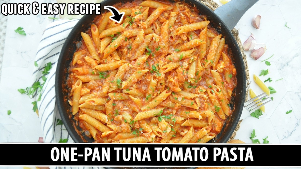 One pan tuna tomato pasta ready in 30 minutes